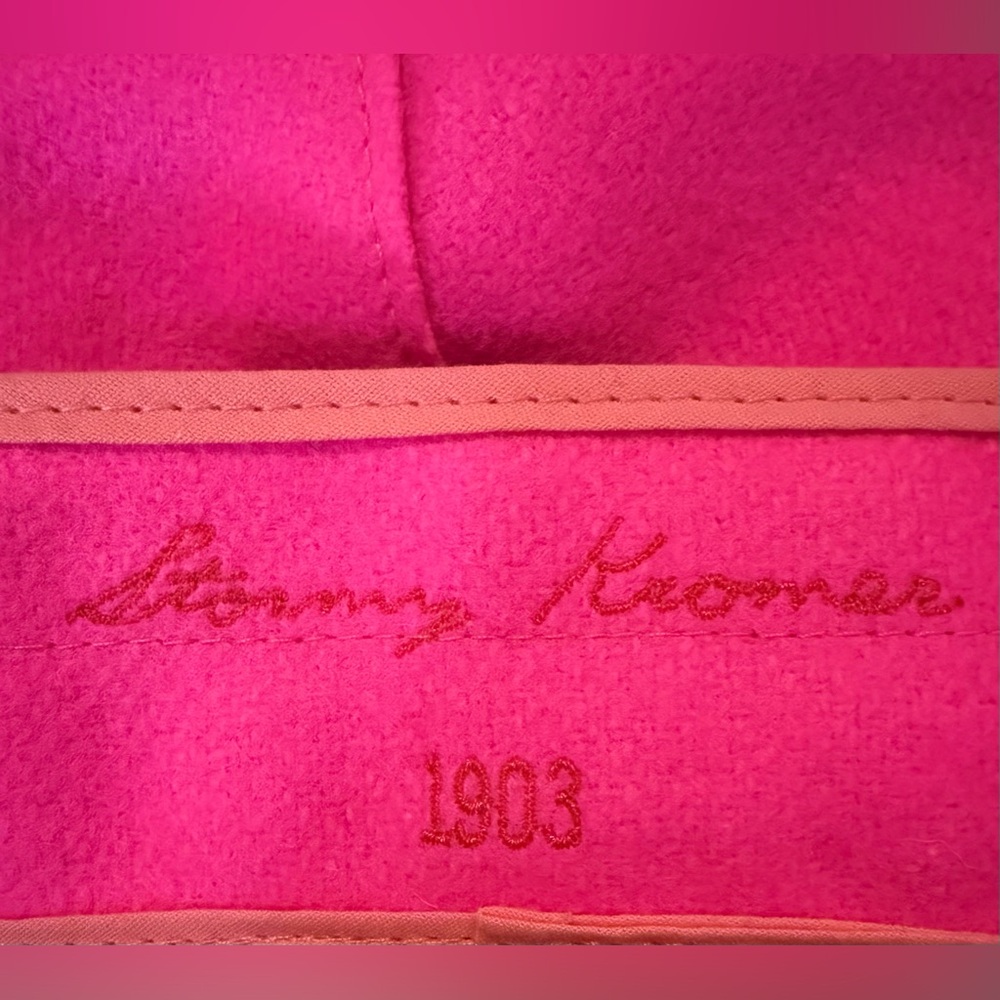 Stormy Kromer “Ida Kromer Cap” in Blaze Pink (Size 7 3/4) - Picture 2 of 4